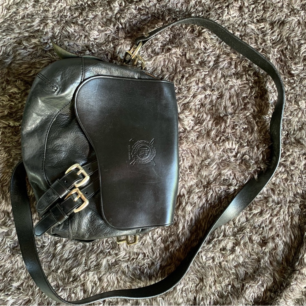 Lauren by Ralph Lauren Black Tremont 100% Leather crossbody bag